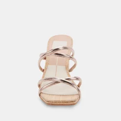 Patsi Heels Rose Gold Metallic Stella