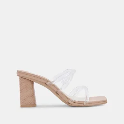 Patsi Wide Heels Crystal Vinyl