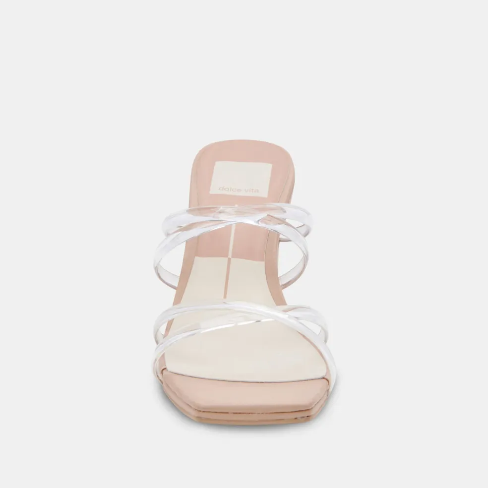 Patsi Wide Heels Crystal Vinyl