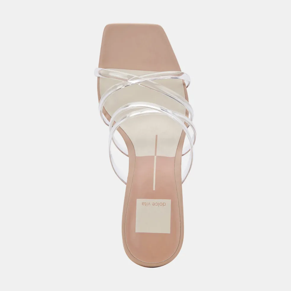 Patsi Wide Heels Crystal Vinyl