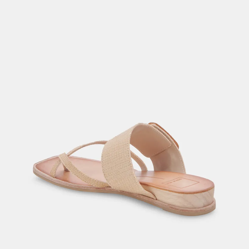Perris Sandals Natural Raffia