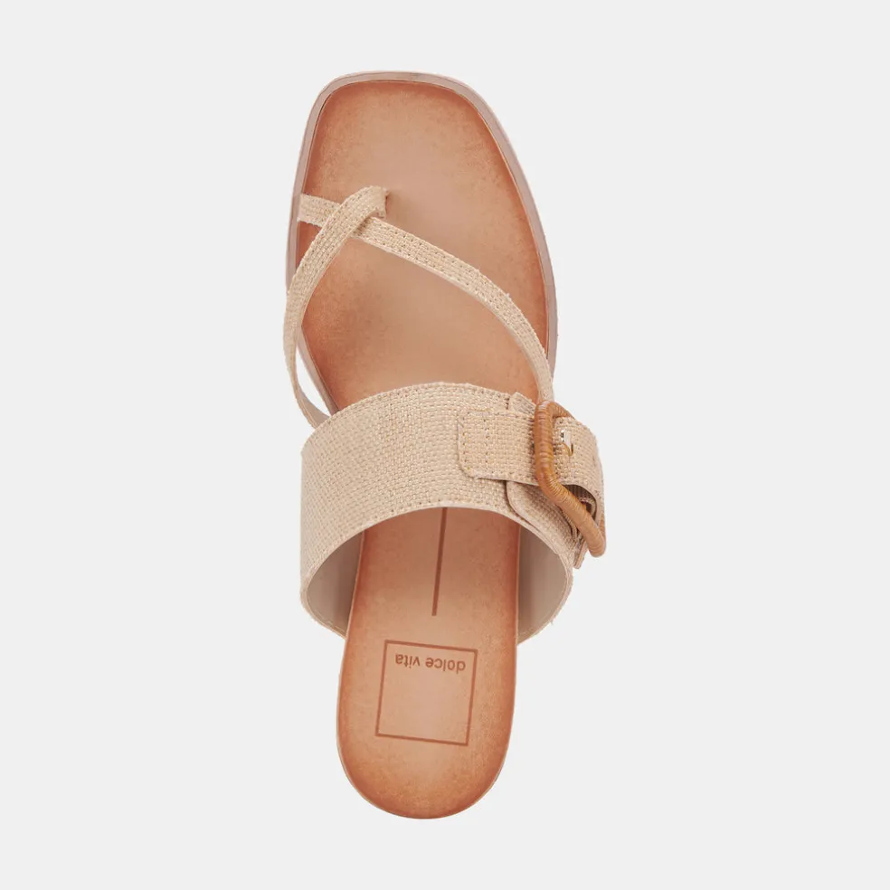Perris Sandals Natural Raffia