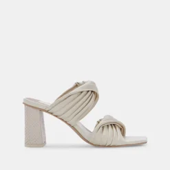 Pilton Wide Heels Ivory Stella