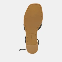 Prax Sandals Black Leather