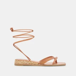 Prax Sandals Cognac Leather