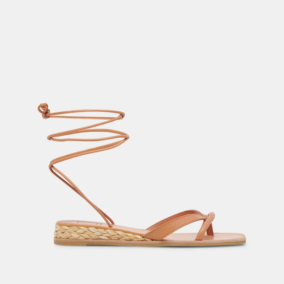 Prax Sandals Cognac Leather