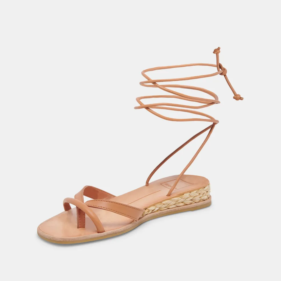 Prax Sandals Cognac Leather