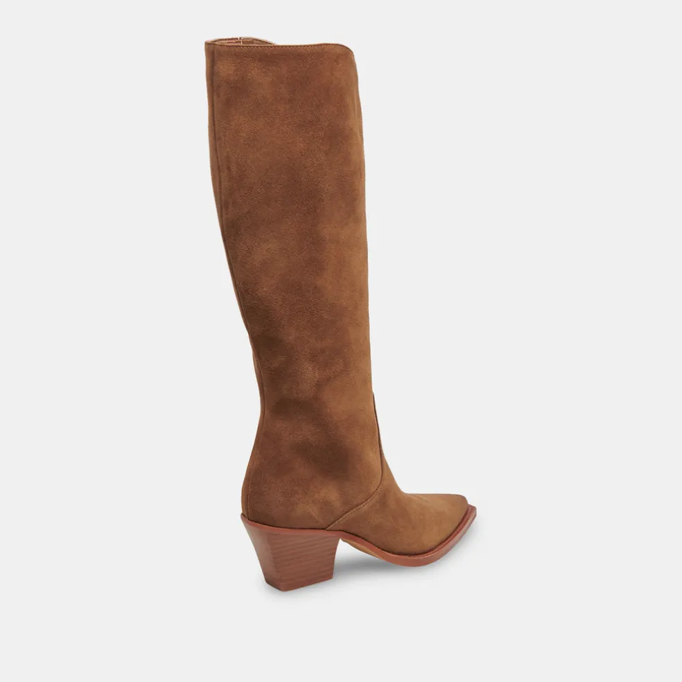 Raj Boots Brown Suede