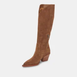 Raj Boots Brown Suede