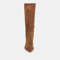 Raj Boots Brown Suede