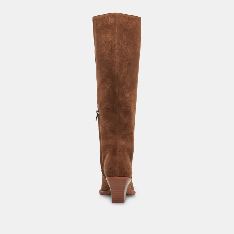 Raj Boots Brown Suede