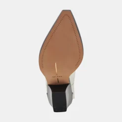 Renia Boots Black White Leather
