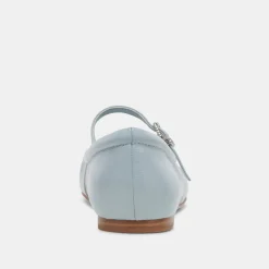 Reyes Ballet Flats Sky Blue Crinkle Patent