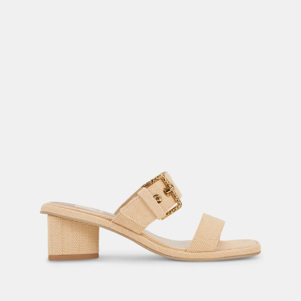 Riva Sandals Natural Raffia