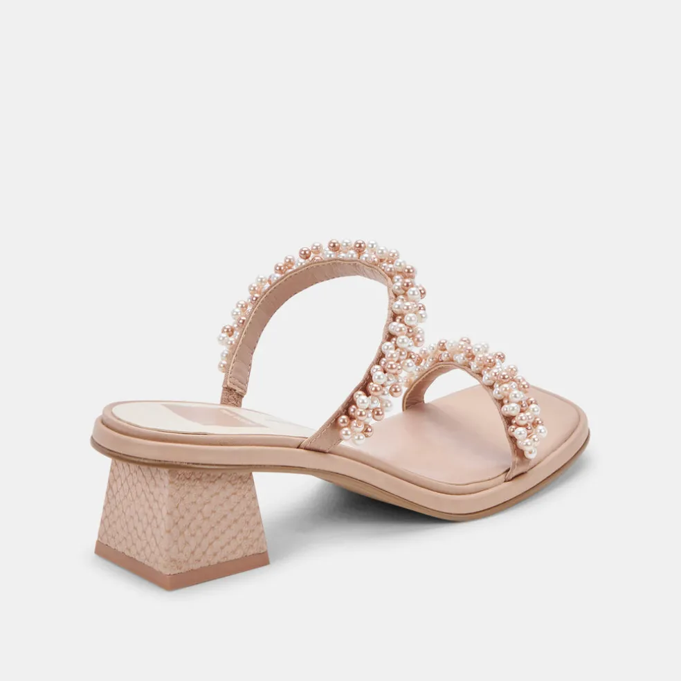 River Pearl Heels Blush Multi Pearls