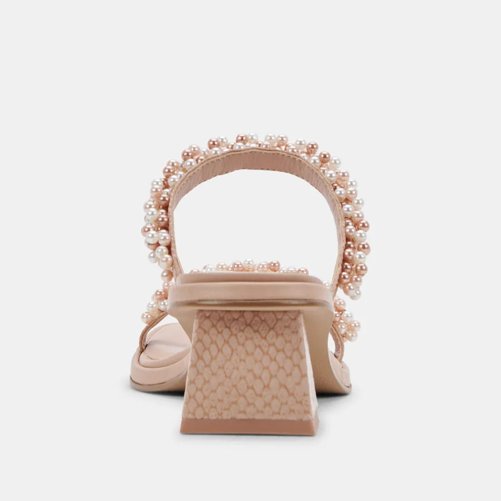 River Pearl Heels Blush Multi Pearls