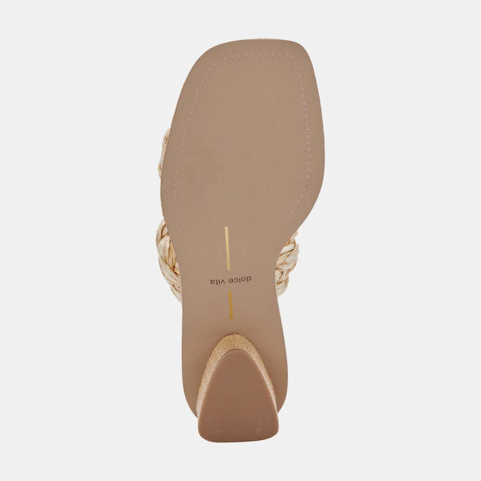 Ronin Sandals Lt Natural Raffia