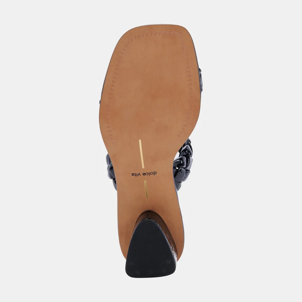 Ronin Sandals Midnight Patent Stella