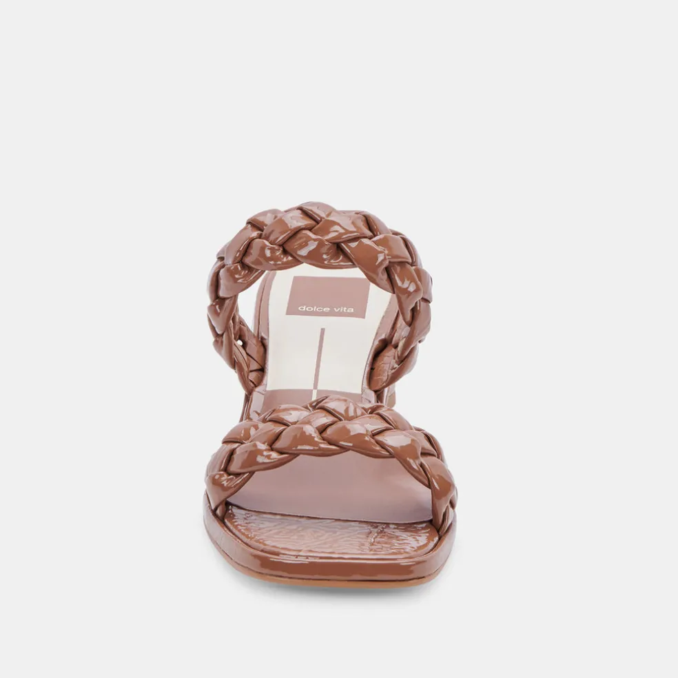 Ronin Sandals Taupe Patent Stella