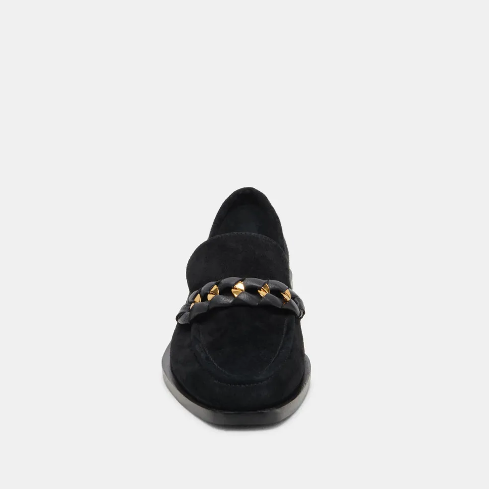 Sallie Flats Onyx Suede