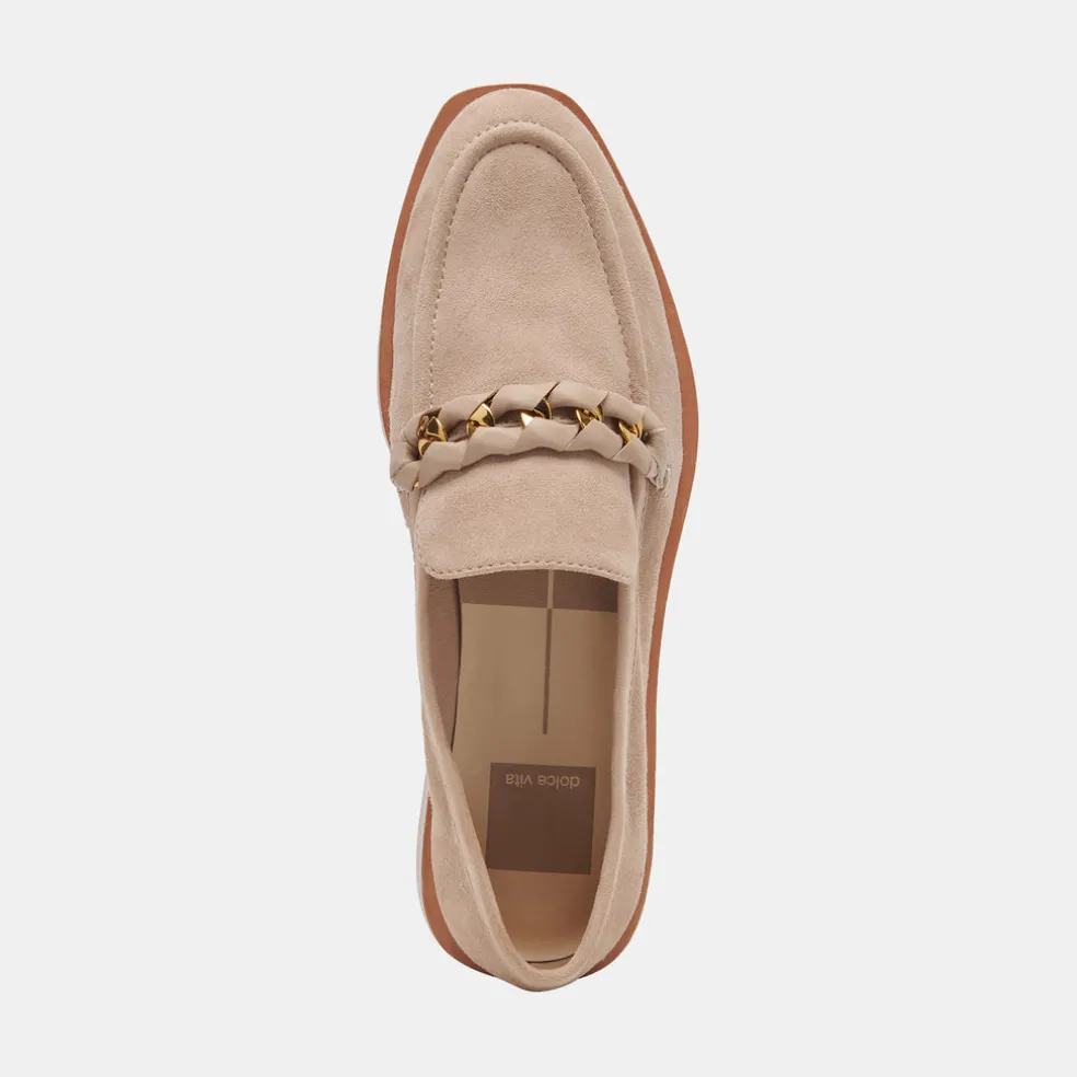 Sallie Flats Taupe Suede
