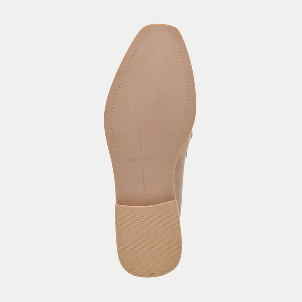 Sallie Flats Taupe Suede