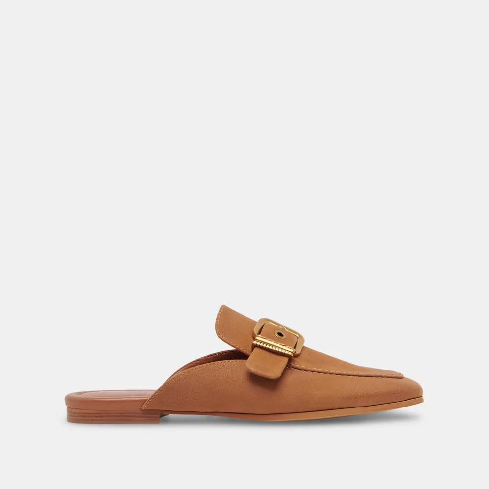 Santel Flats Brown Leather