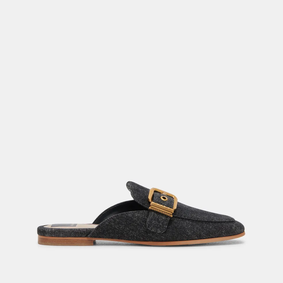 Santel Flats Carbon Denim