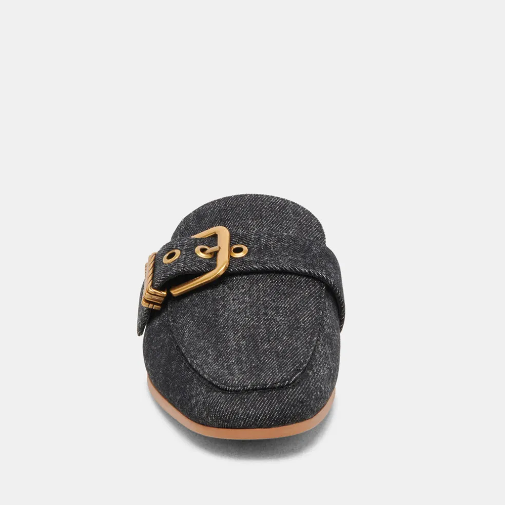 Santel Flats Carbon Denim