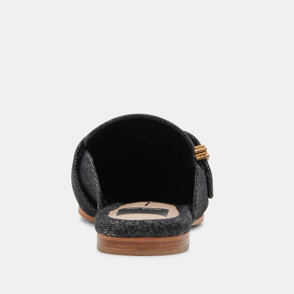 Santel Flats Carbon Denim