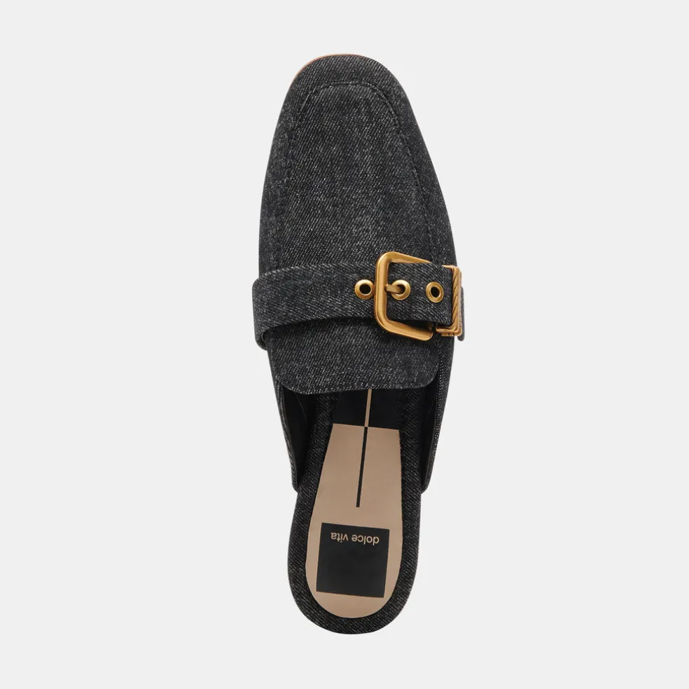 Santel Flats Carbon Denim