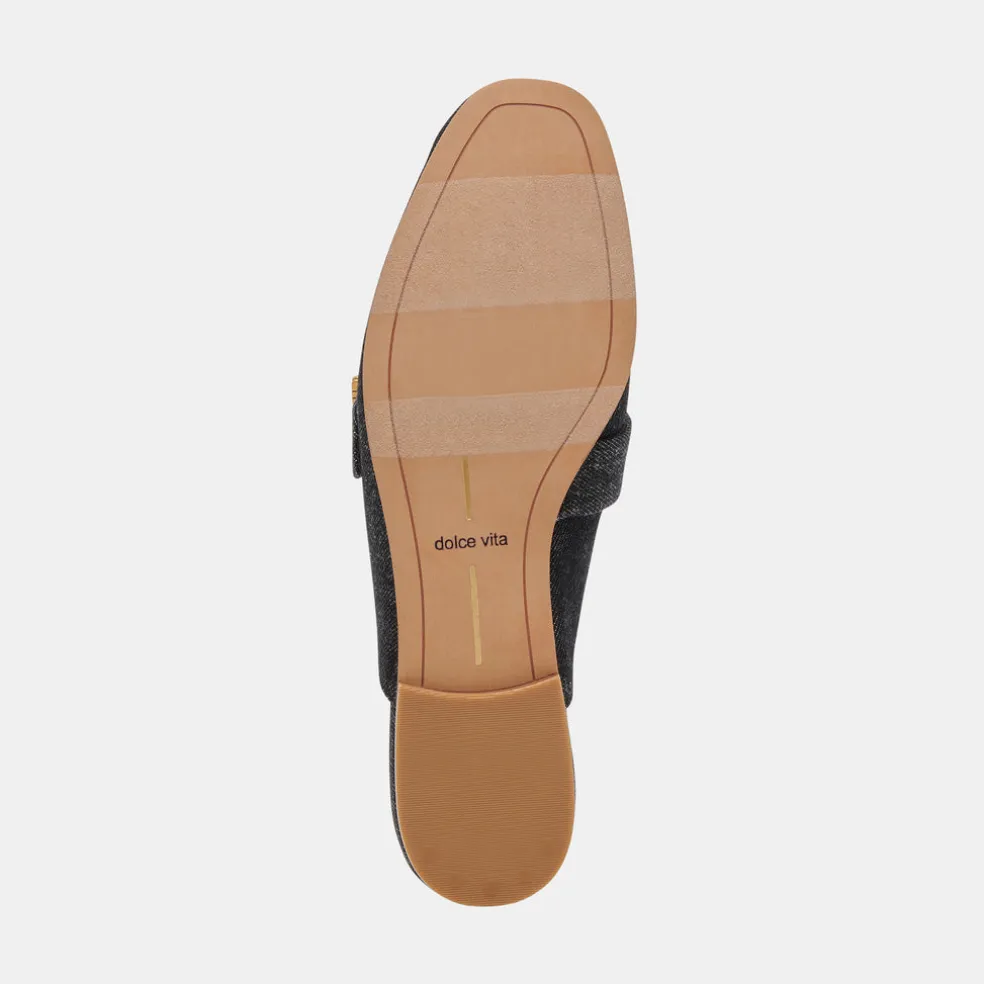 Santel Flats Carbon Denim