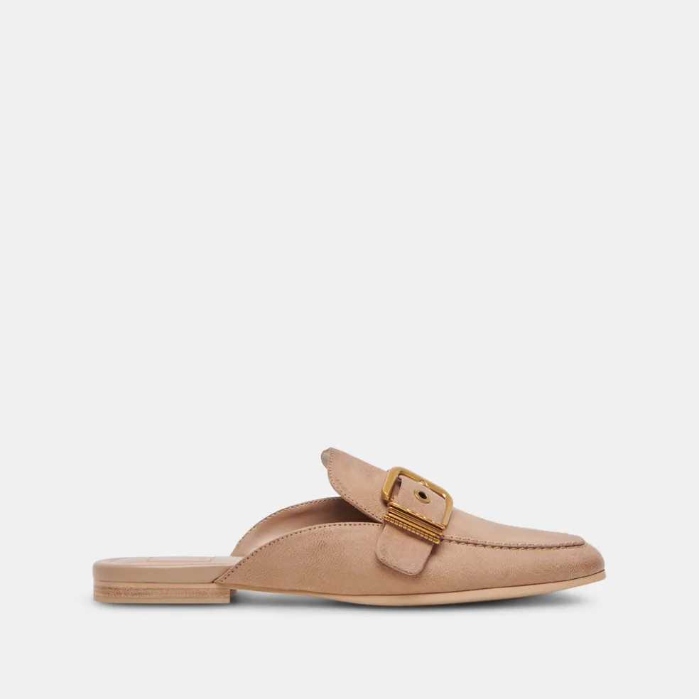 Santel Flats Taupe Leather