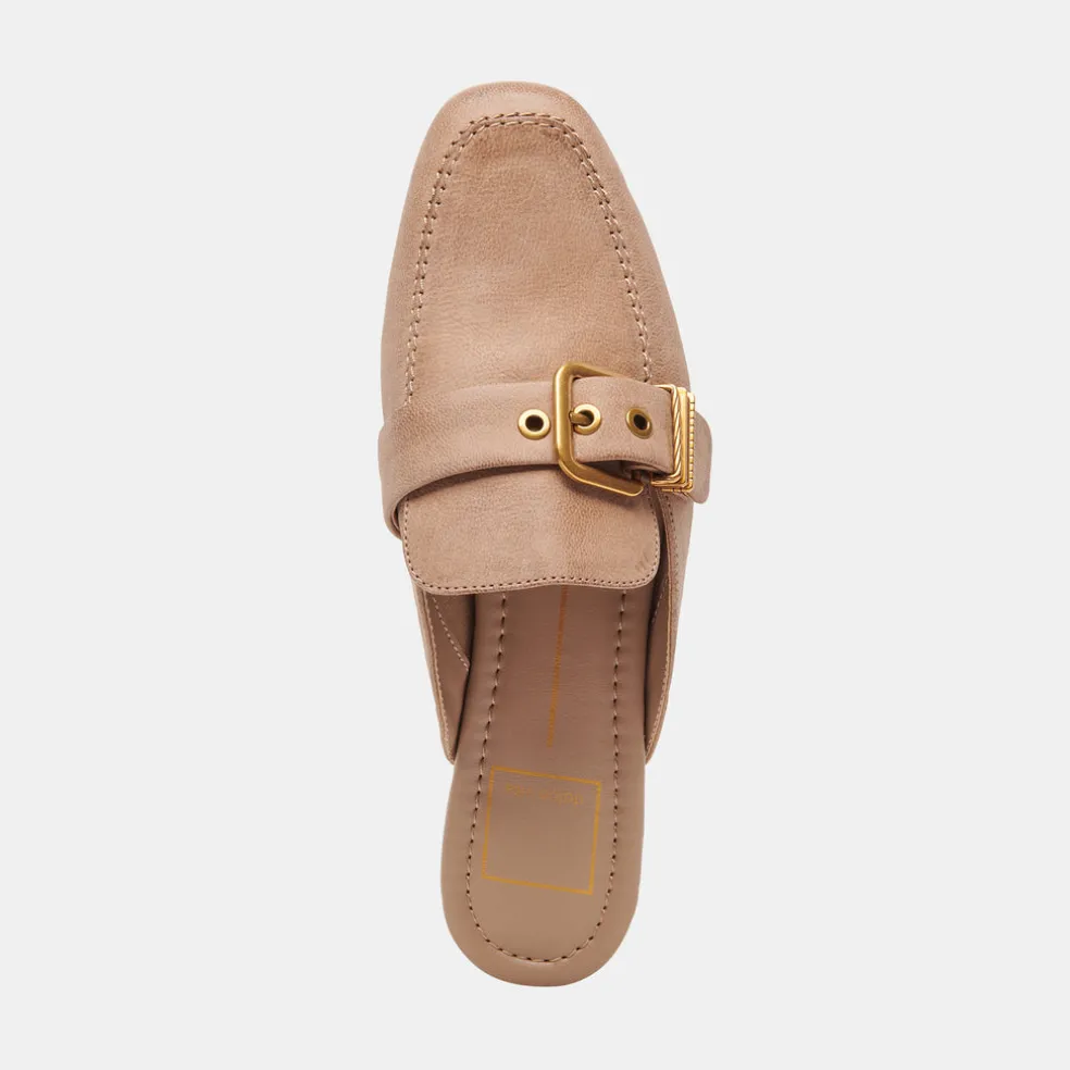 Santel Flats Taupe Leather
