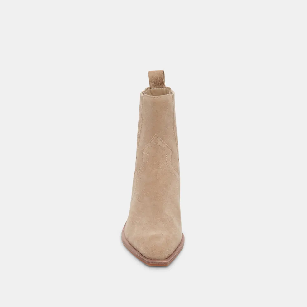 Senna Booties Almond Suede