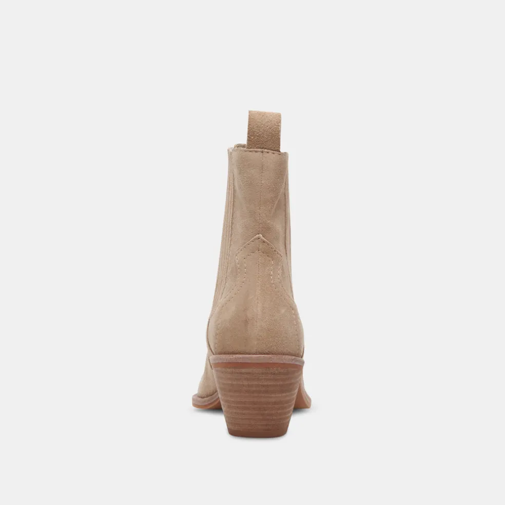 Senna Booties Almond Suede