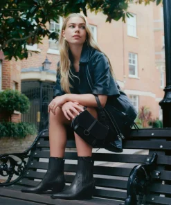 Senna Booties Black Multi Leather