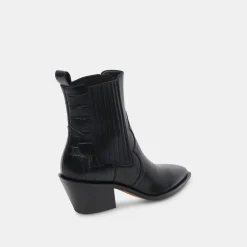 Senna Booties Black Multi Leather