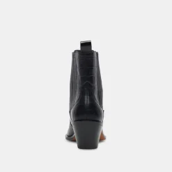 Senna Booties Black Multi Leather