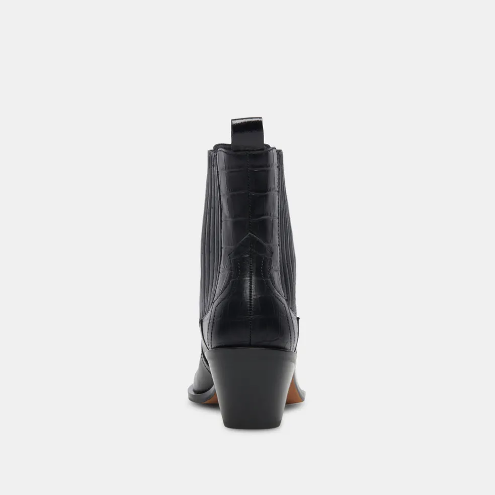 Senna Booties Black Multi Leather