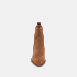 Senna Booties Chestnut Suede