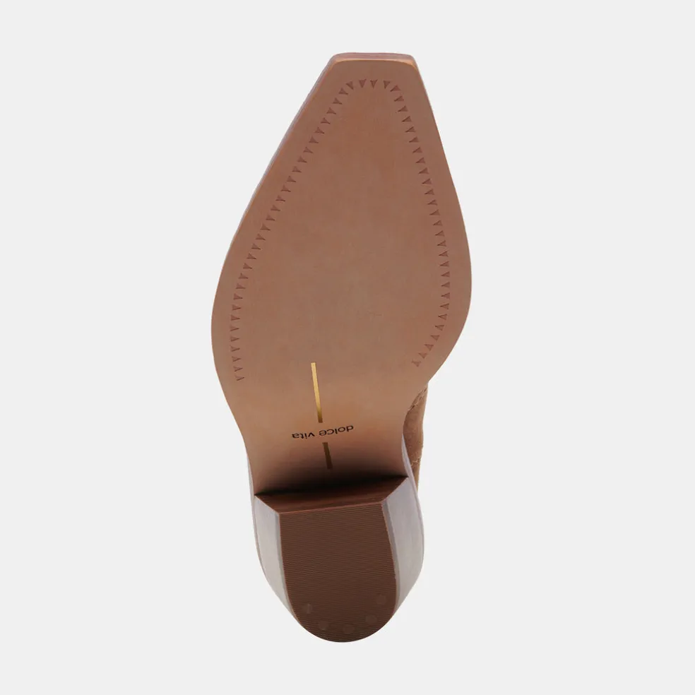 Senna Booties Chestnut Suede