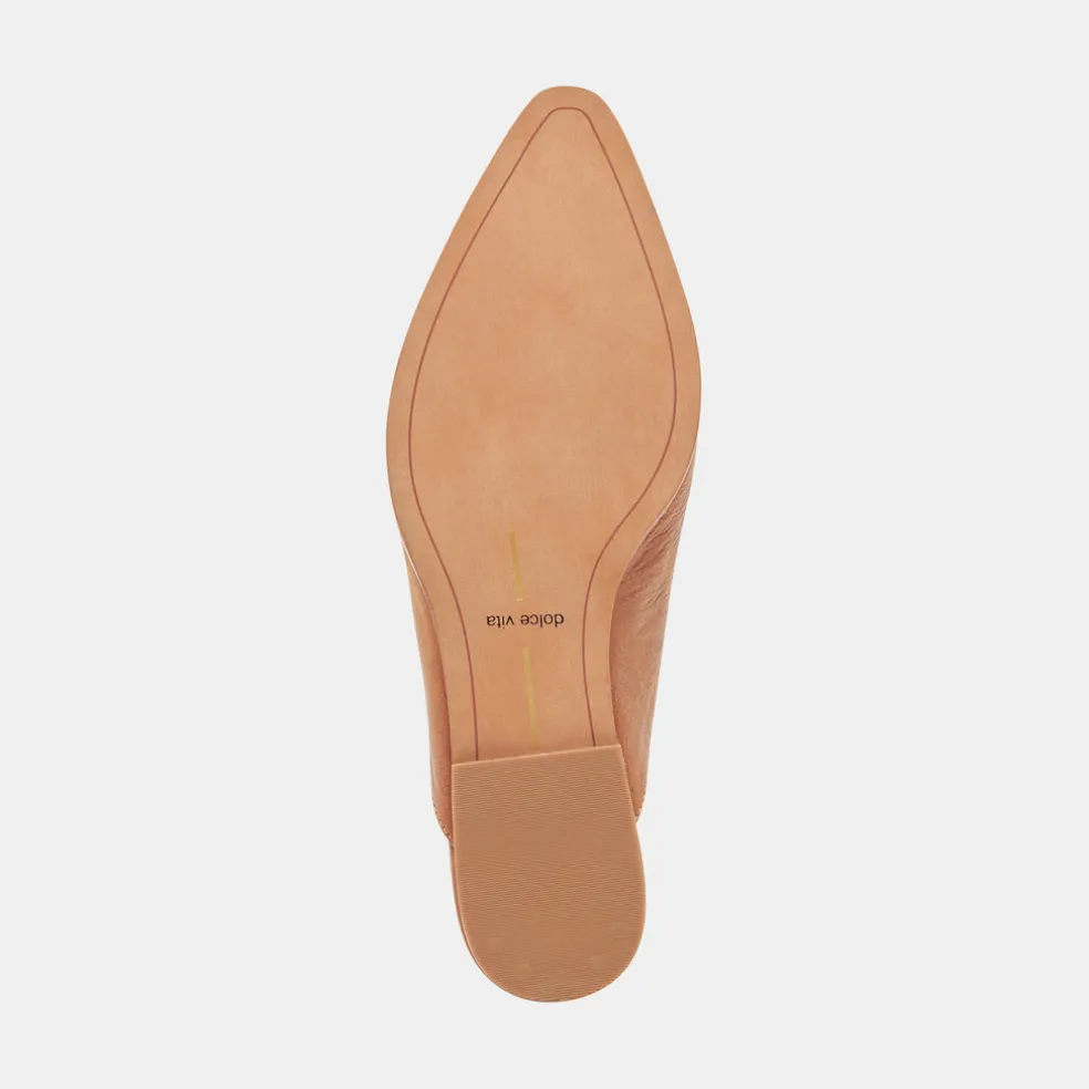 Sidon Flats Brown Leather