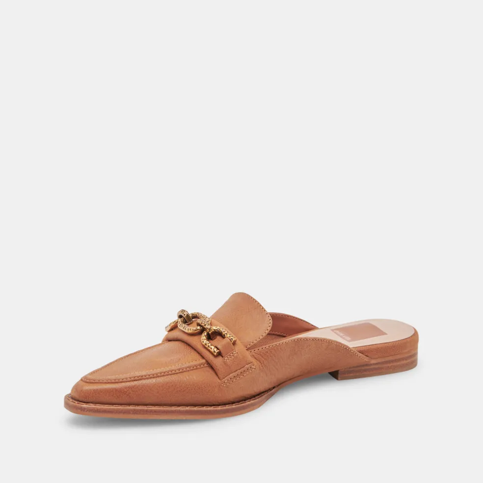 Sidon Flats Brown Leather