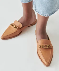 Sidon Flats Brown Leather