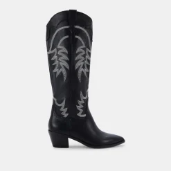 Solida Boots Black Leather