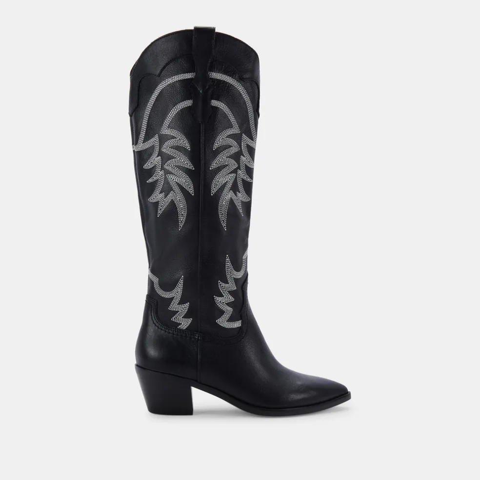 Solida Boots Black Leather