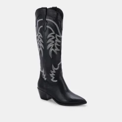 Solida Boots Black Leather