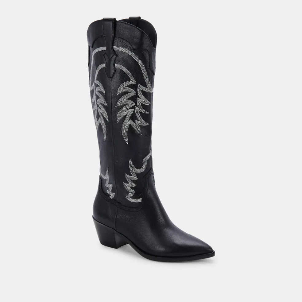 Solida Boots Black Leather