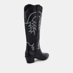 Solida Boots Black Leather